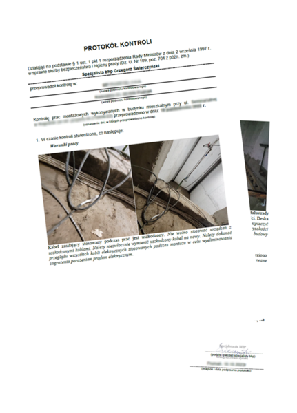 Wzór - Protokół z audytu bhp